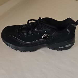 Skechers Black Athletic Shoes